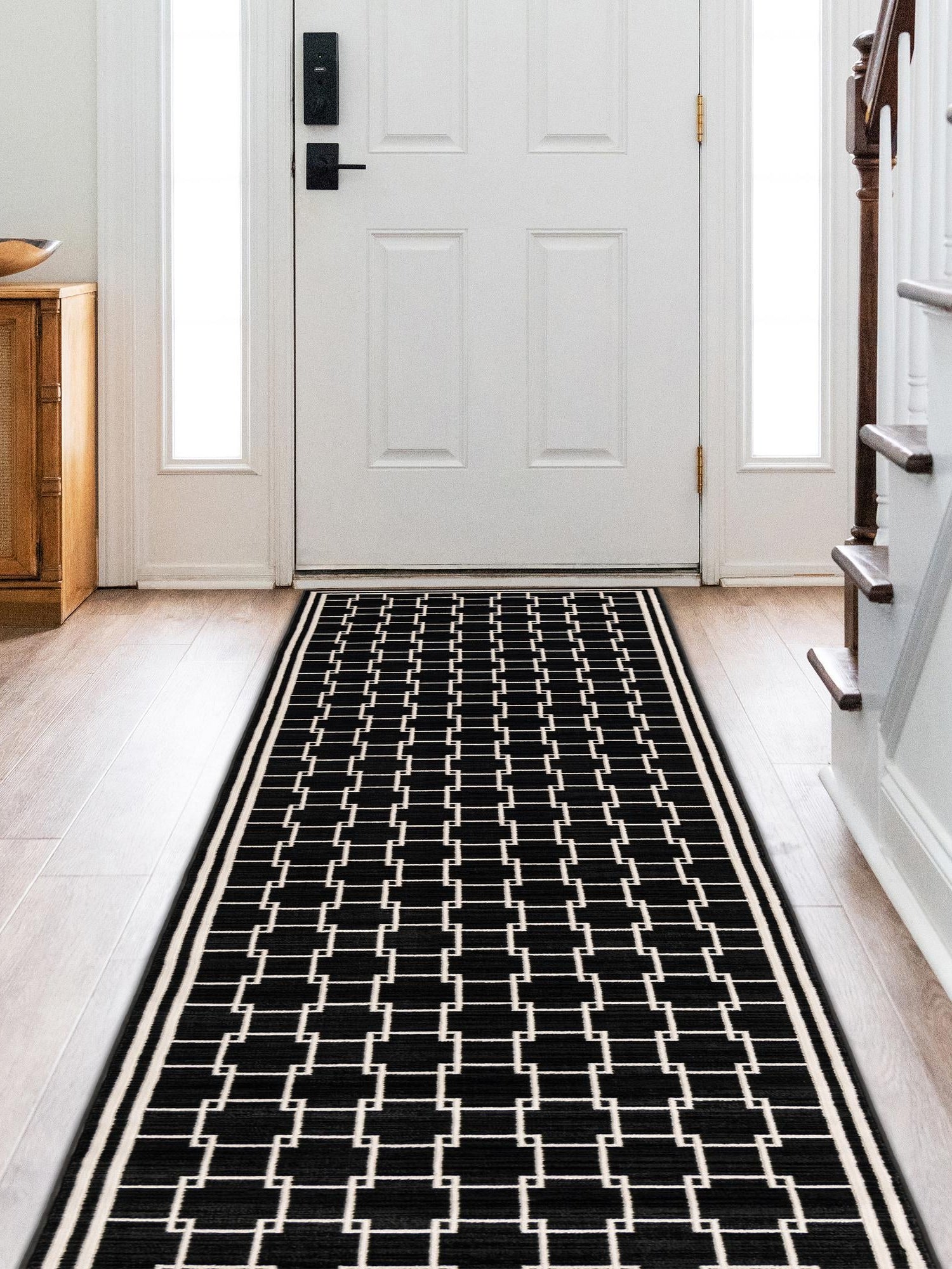 Black 2' x 5' 1 Jill Zarin Uptown Runner Area Rug 70% Polypropylene & 30% Polyester  Contemporary Carpet for Living, Dining, Office, Bedroom for Sale at Rug Engine