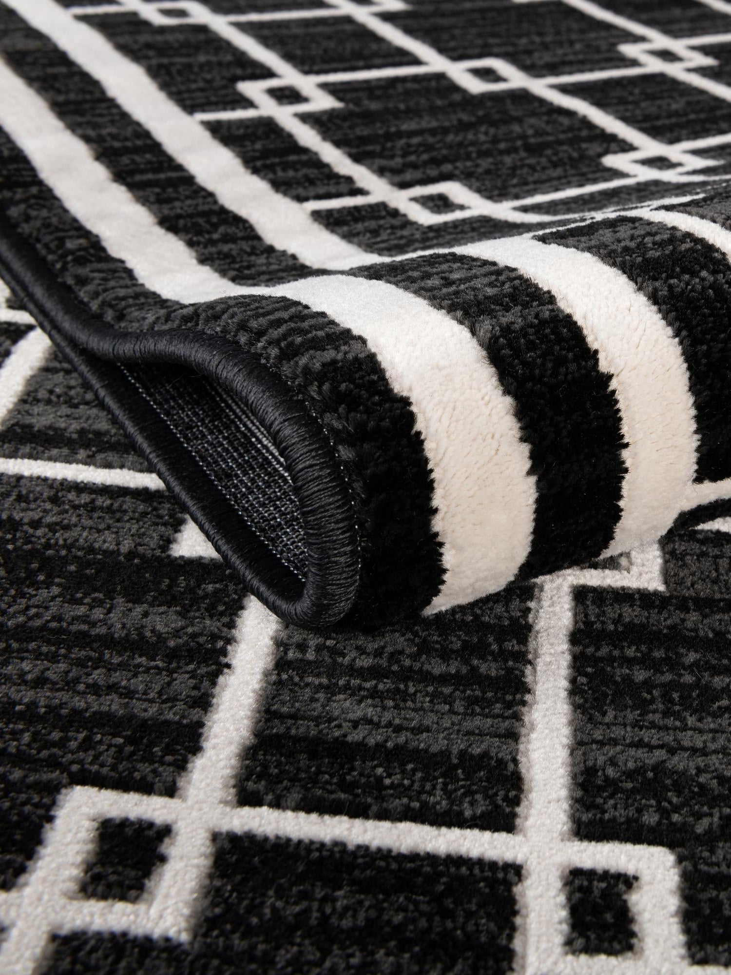 Black 2' x 5' 1 Jill Zarin Uptown Runner Area Rug 70% Polypropylene & 30% Polyester  Contemporary Carpet for Living, Dining, Office, Bedroom for Sale at Rug Engine