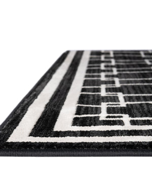 Black 2' x 5' 1 Jill Zarin Uptown Runner Area Rug 70% Polypropylene & 30% Polyester  Contemporary Carpet for Living, Dining, Office, Bedroom for Sale at Rug Engine