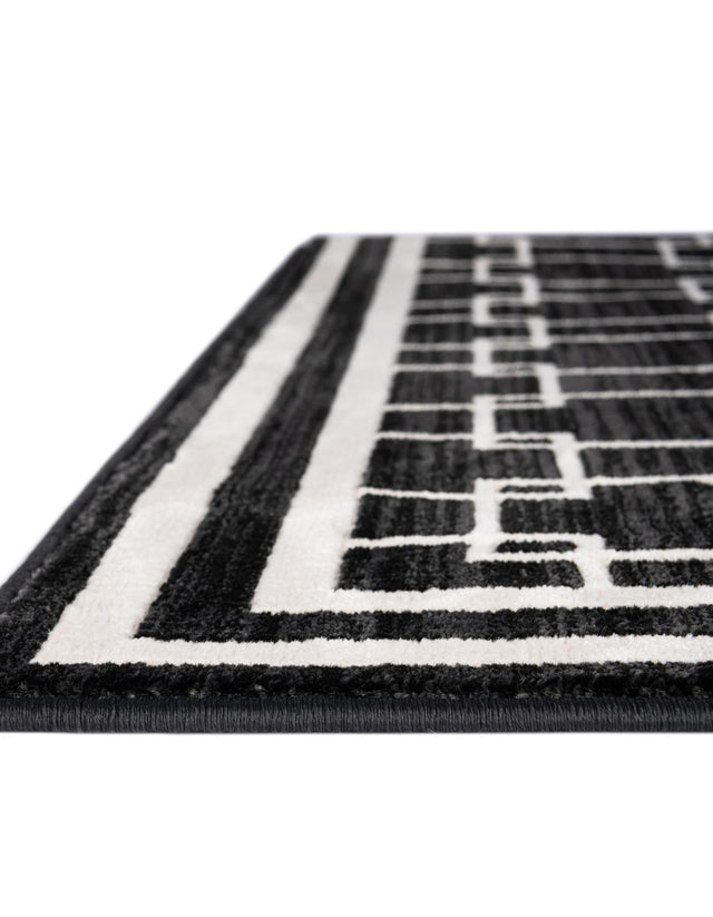Black 2' x 5' 1 Jill Zarin Uptown Runner Area Rug 70% Polypropylene & 30% Polyester  Contemporary Carpet for Living, Dining, Office, Bedroom for Sale at Rug Engine
