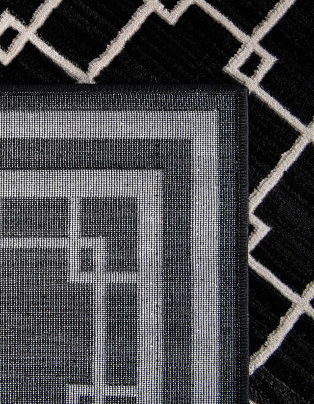 Black 2' x 6' 1 Jill Zarin Uptown Runner Area Rug 70% Polypropylene & 30% Polyester  Contemporary Carpet for Living, Dining, Office, Bedroom for Sale at Rug Engine