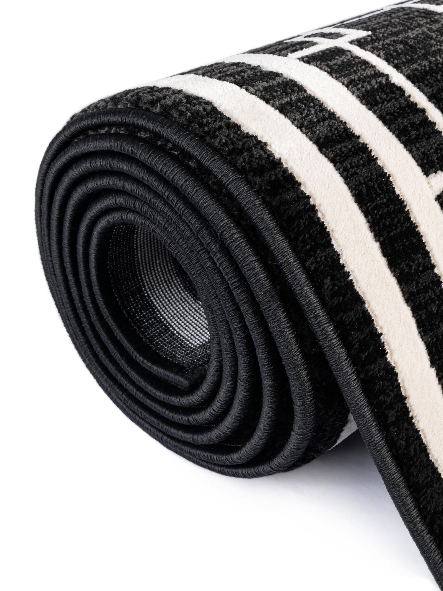 Black 2' x 5' 1 Jill Zarin Uptown Runner Area Rug 70% Polypropylene & 30% Polyester  Contemporary Carpet for Living, Dining, Office, Bedroom for Sale at Rug Engine