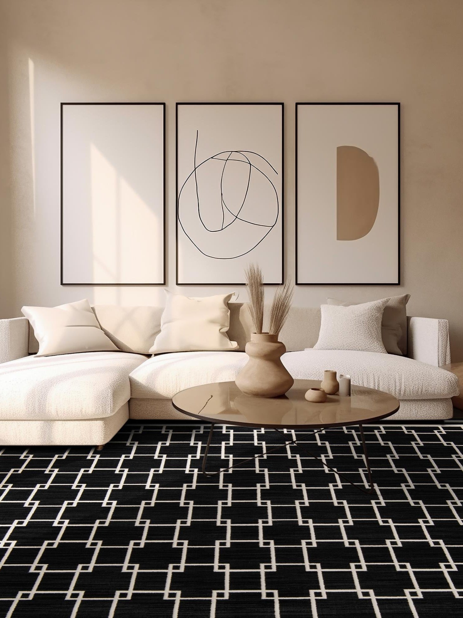 Black 7' 10 x 7' 10 Jill Zarin Uptown Square Area Rug 70% Polypropylene & 30% Polyester  Contemporary Carpet for Living, Dining, Office, Bedroom for Sale at Rug Engine