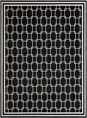 Black 9' x 12' Jill Zarin Uptown Rectangle Area Rug 70% Polypropylene & 30% Polyester  Contemporary Carpet for Living, Dining, Office, Bedroom for Sale at Rug Engine