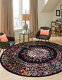 Multicolor 10' x 10' Penrose Round Area Rug Classic Durable Stain Resistant Easy Clean Carpet for Traditional Indoor Home Decor for Sale at Rug Engine