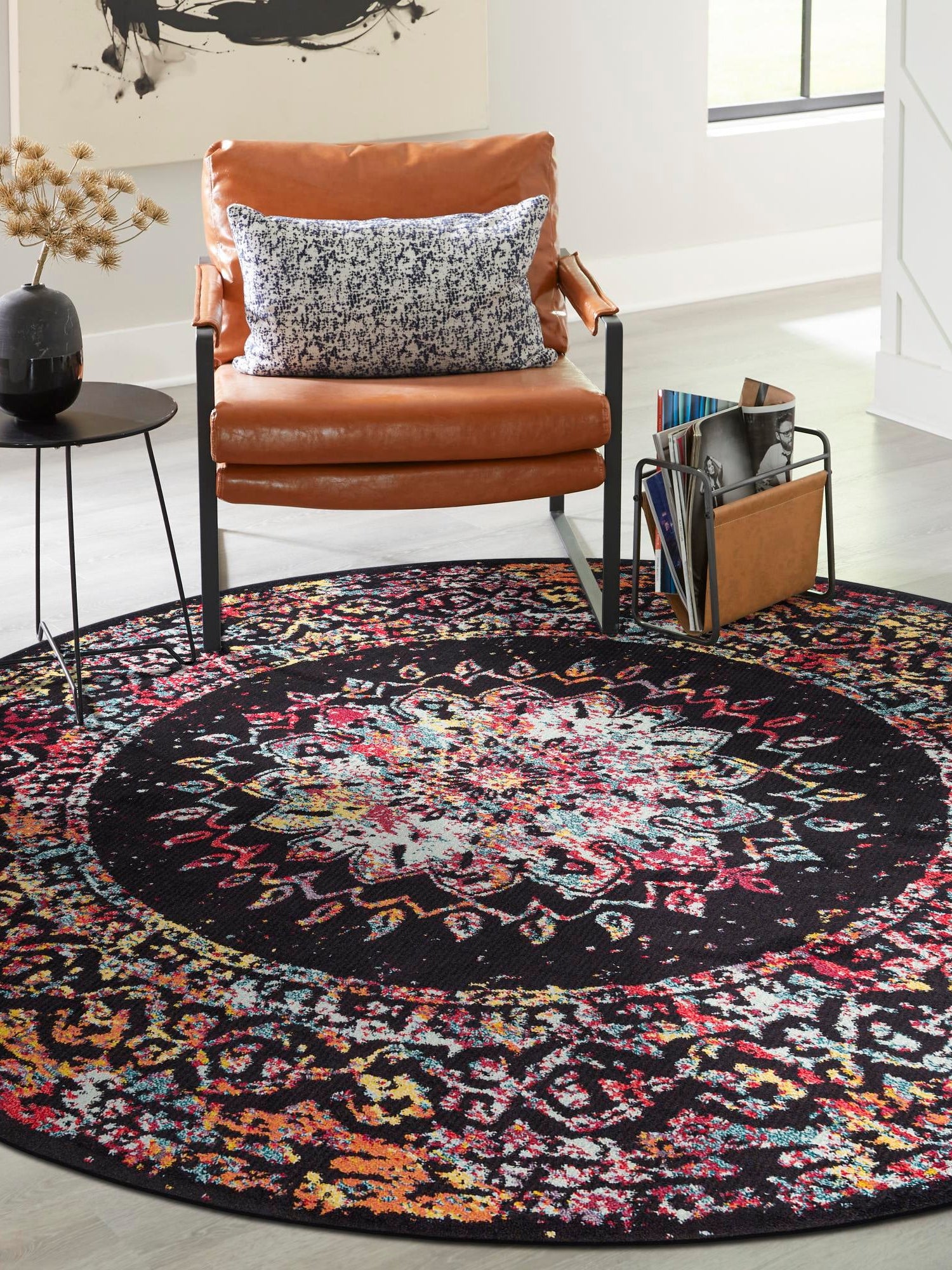 Multicolor 10' x 10' Penrose Round Area Rug