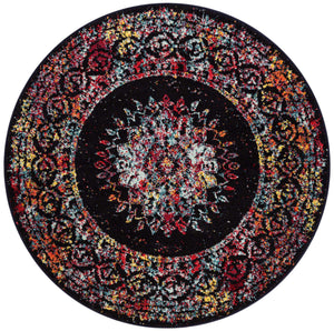 Multicolor 5' 3 x 5' 3 Penrose Round Area Rug