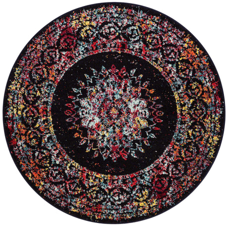 Multicolor 5' 3 x 5' 3 Penrose Round Area Rug