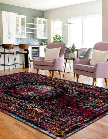 Multicolor 2' x 3' 1 Penrose Rectangle Area Rug