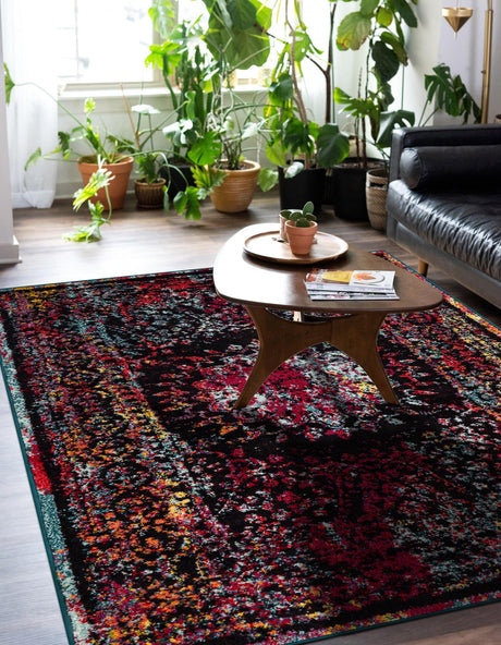 Multicolor 6' 1 x 9' Penrose Rectangle Area Rug Classic Durable Stain Resistant Easy Clean Carpet for Traditional Indoor Home Decor for Sale at Rug Engine