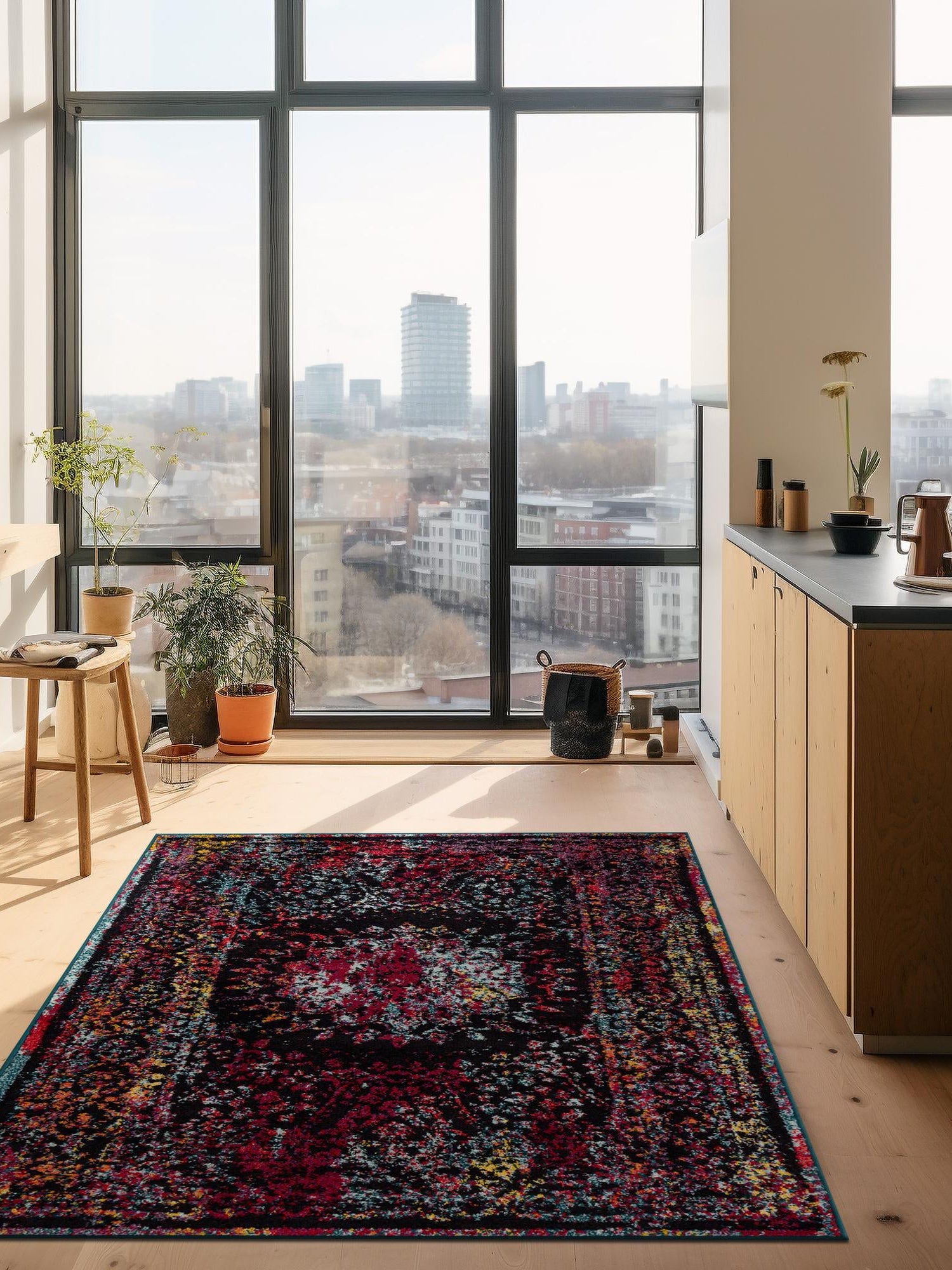 Multicolor 4' 1 x 6' 1 Penrose Rectangle Area Rug