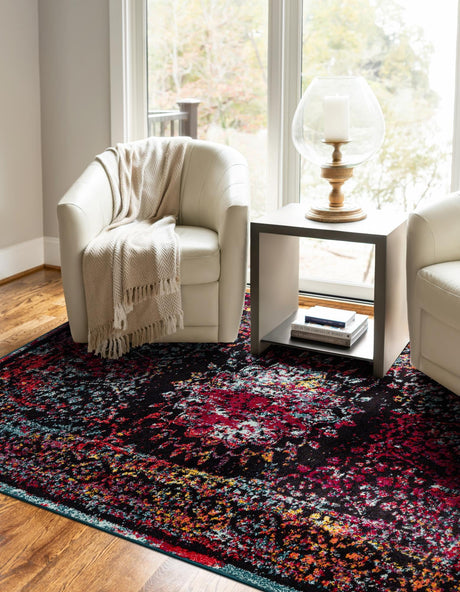 Multicolor 6' 1 x 9' Penrose Rectangle Area Rug Classic Durable Stain Resistant Easy Clean Carpet for Traditional Indoor Home Decor for Sale at Rug Engine