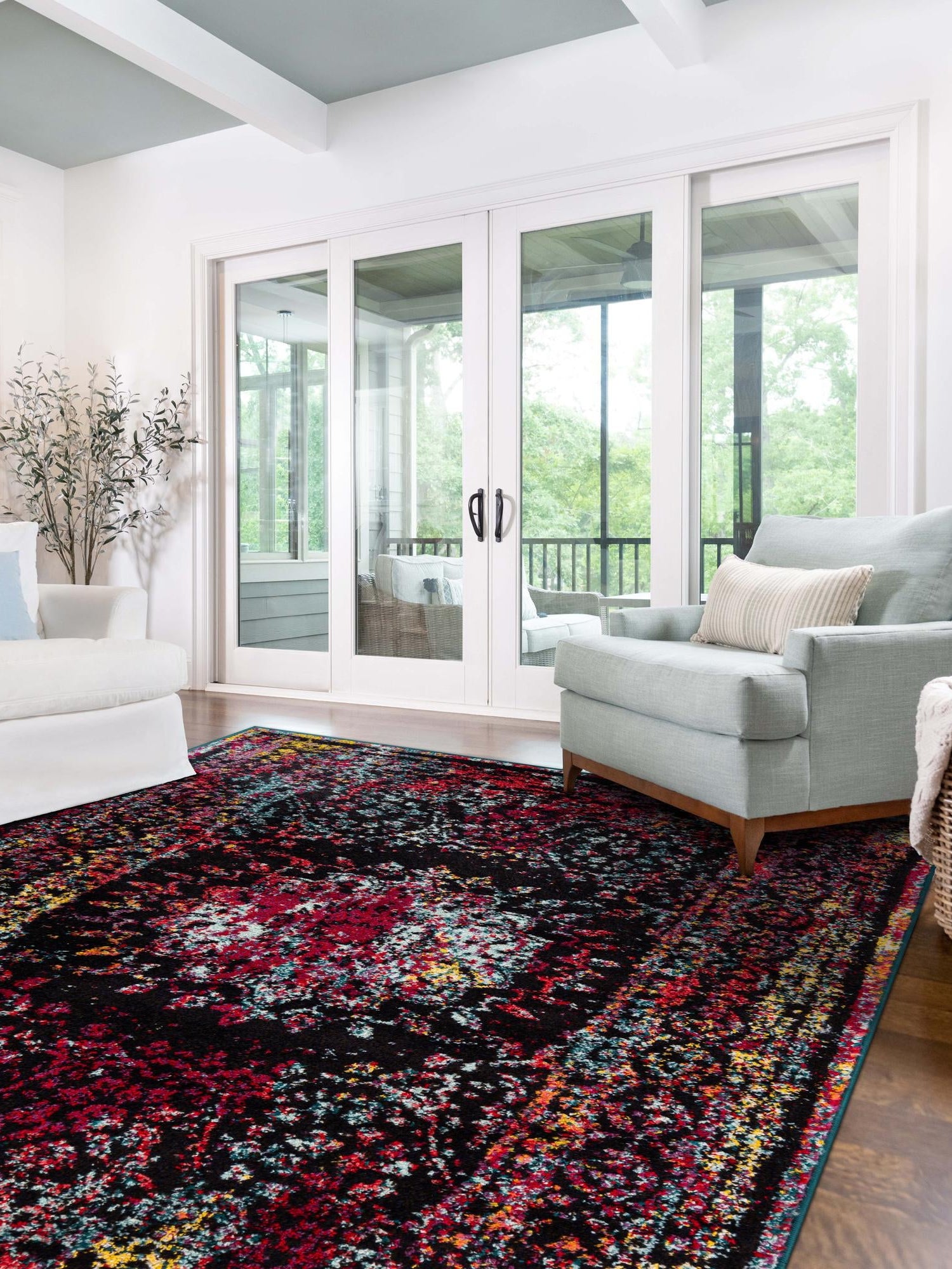 Multicolor 5' 3 x 8' Penrose Rectangle Area Rug