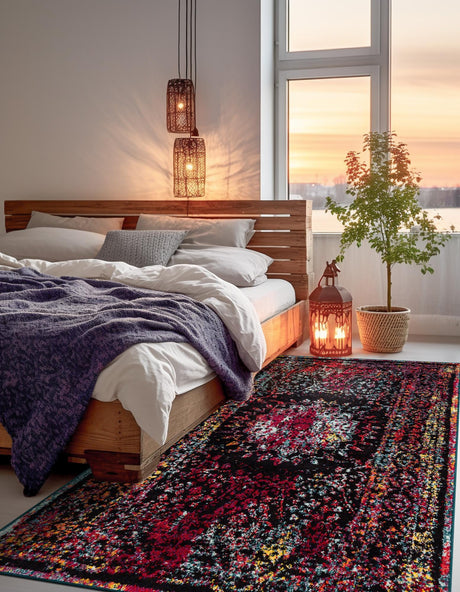 Multicolor 7' 1 x 10' Penrose Rectangle Area Rug Classic Durable Stain Resistant Easy Clean Carpet for Traditional Indoor Home Decor for Sale at Rug Engine