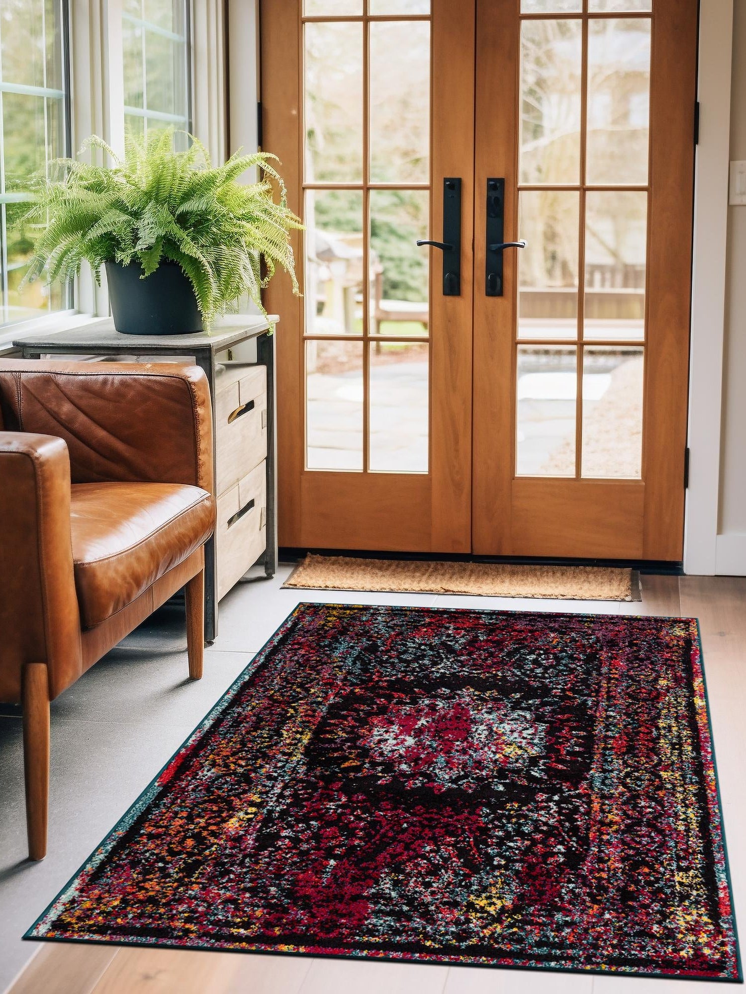 Multicolor 9' x 12' Penrose Rectangle Area Rug