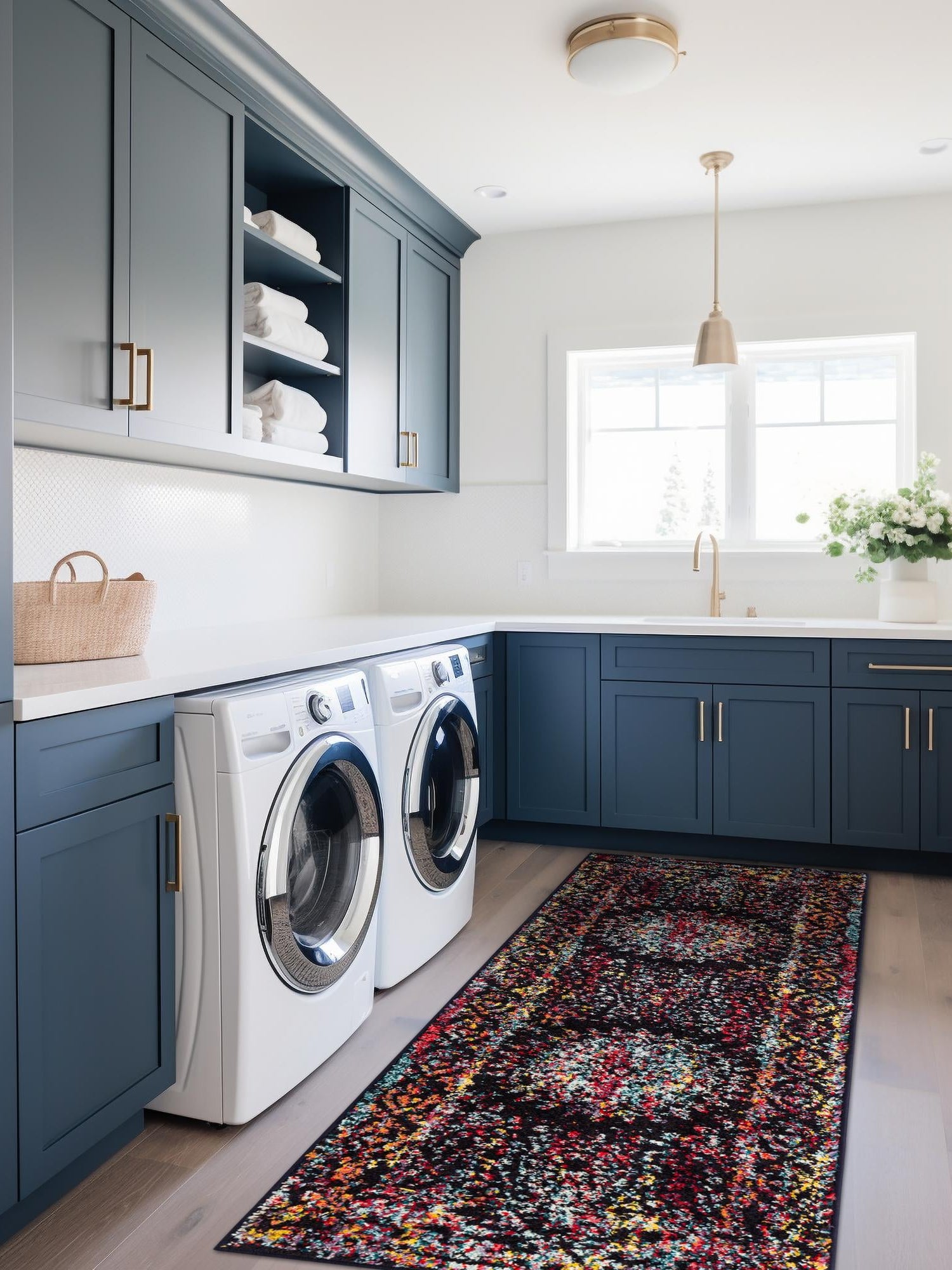 Multicolor 2' x 6' 1 Penrose Runner Area Rug