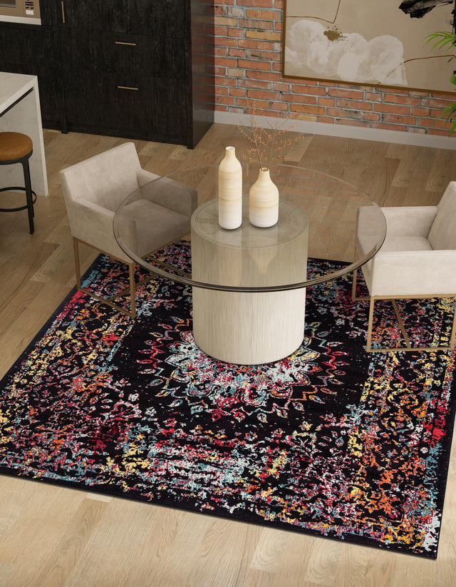 Multicolor 7' 10 x 7' 10 Penrose Square Area Rug