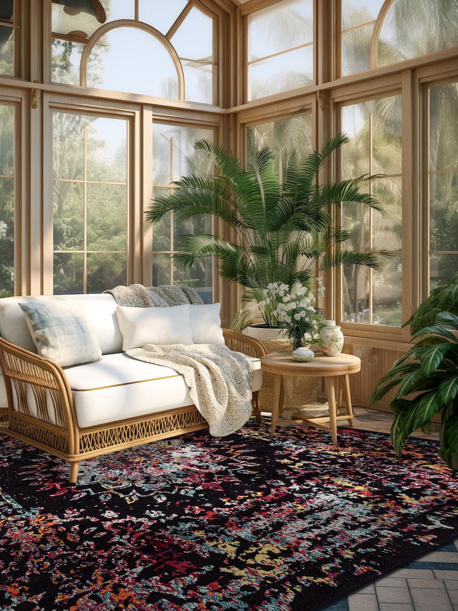 Multicolor 10' x 10' Penrose Square Area Rug