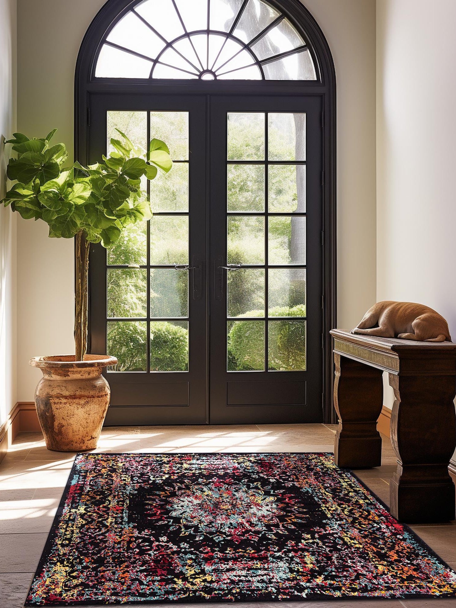 Multicolor 10' x 10' Penrose Square Area Rug