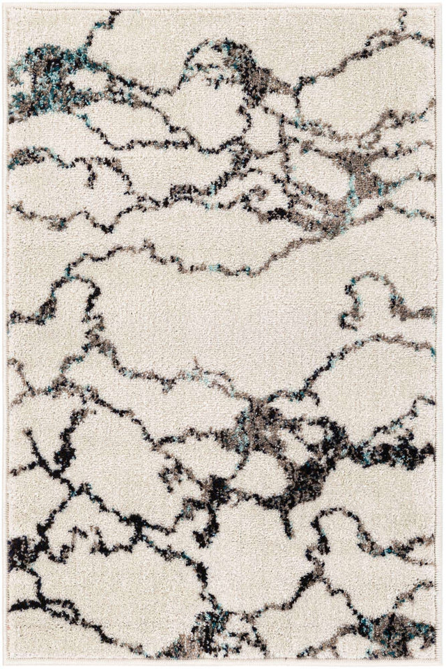 Ivory 2' x 3' 1 Penrose Rectangle Area Rug