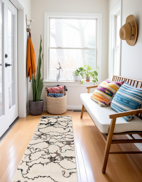 Ivory 2' 7 x 10' Penrose Runner Area Rug Classic Durable Stain Resistant Easy Clean Carpet for Traditional Indoor Home Decor for Sale at Rug Engine