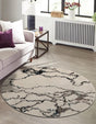Ivory 10' x 10' Penrose Round Area Rug