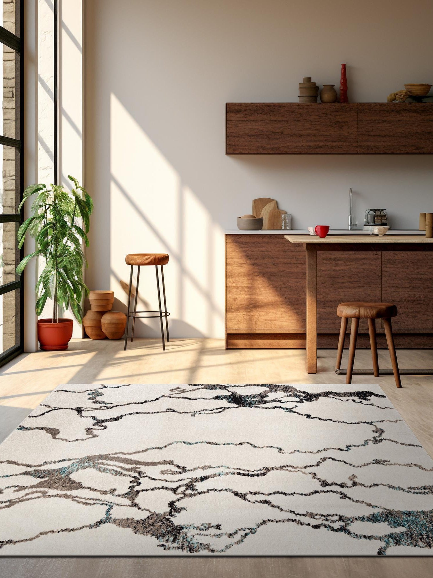 Ivory 10' x 10' Penrose Square Area Rug