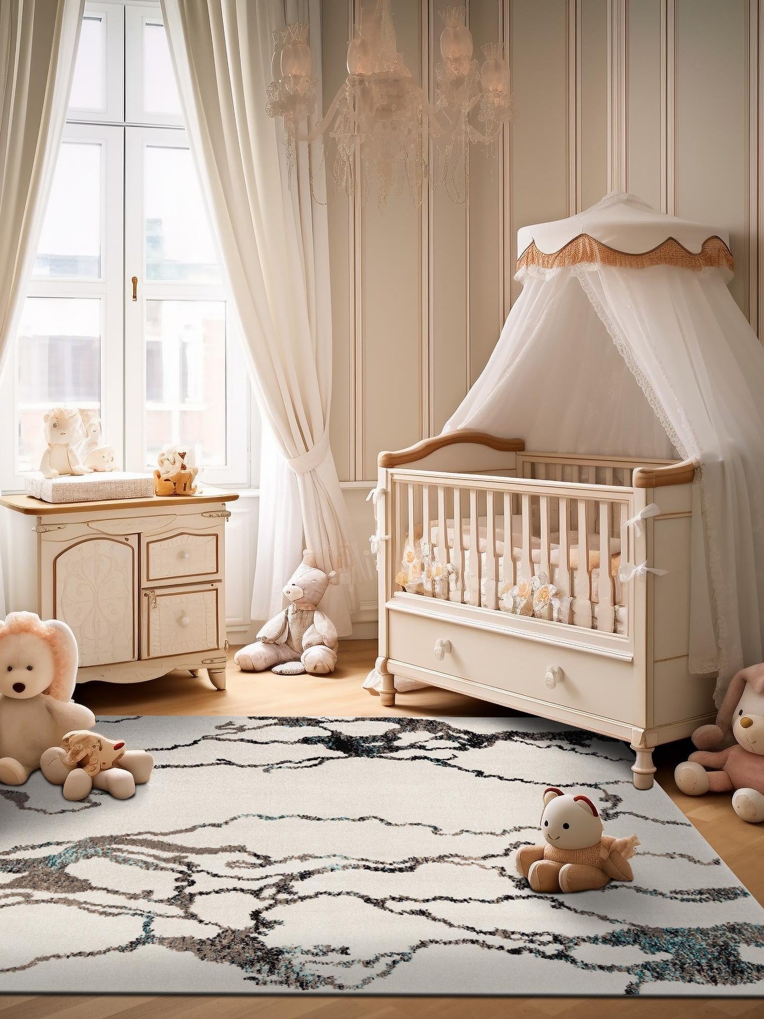 Ivory 10' x 10' Penrose Square Area Rug