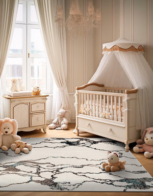 Ivory 10' x 10' Penrose Square Area Rug