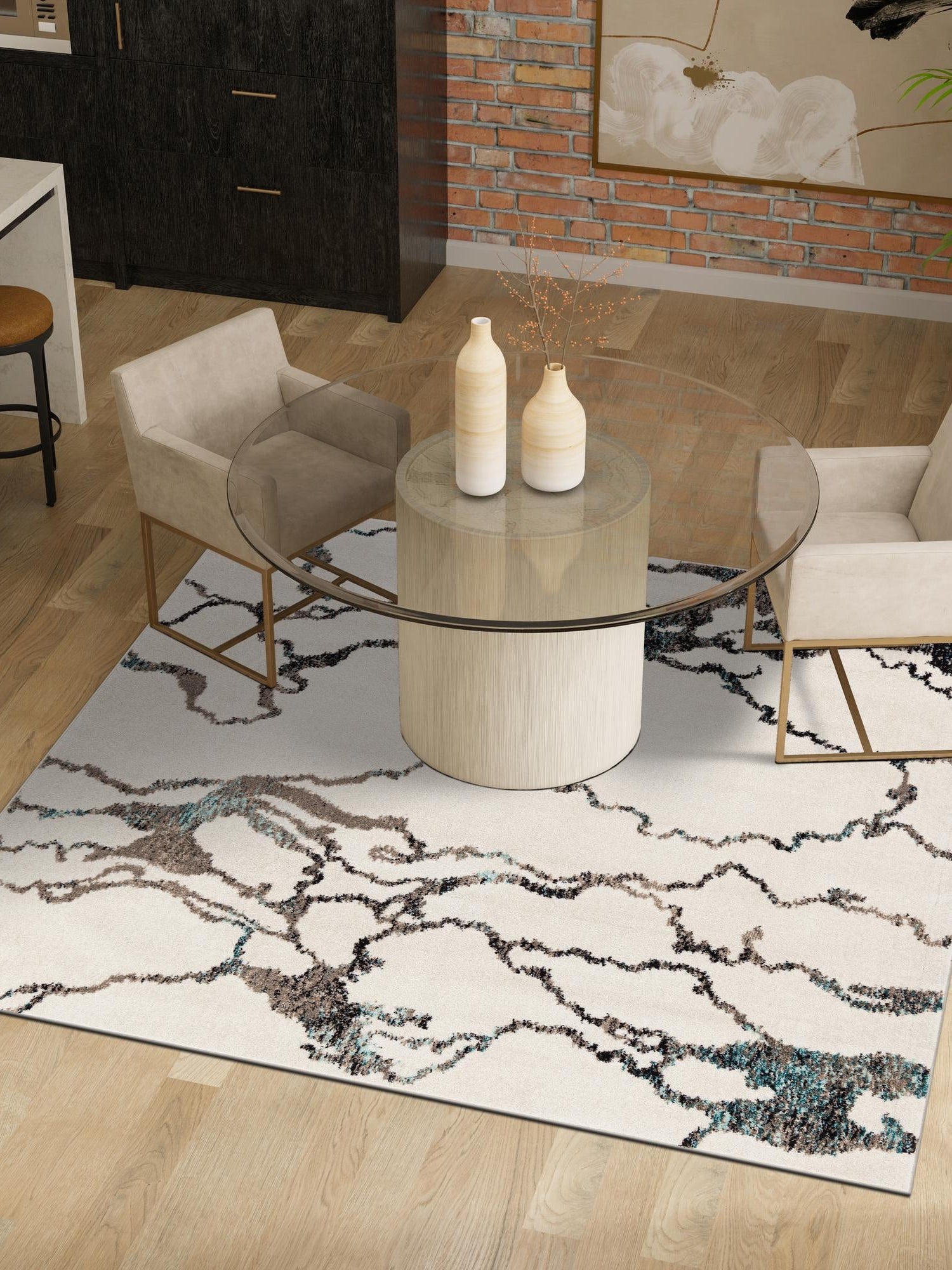 Ivory 10' x 10' Penrose Square Area Rug