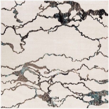 Ivory 7' 10 x 7' 10 Penrose Square Area Rug