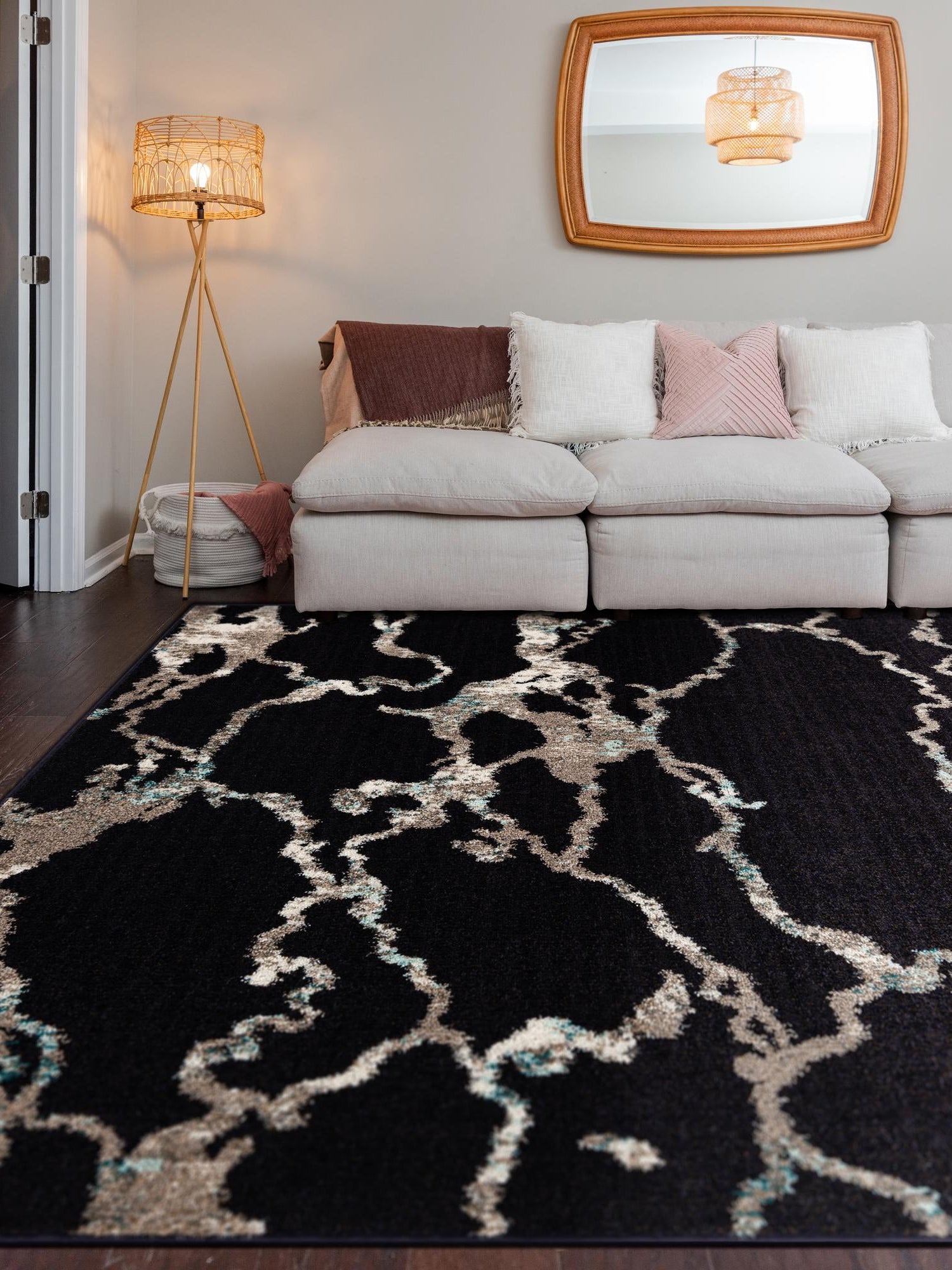 Navy Blue 7' 10 x 10' Penrose Rectangle Area Rug