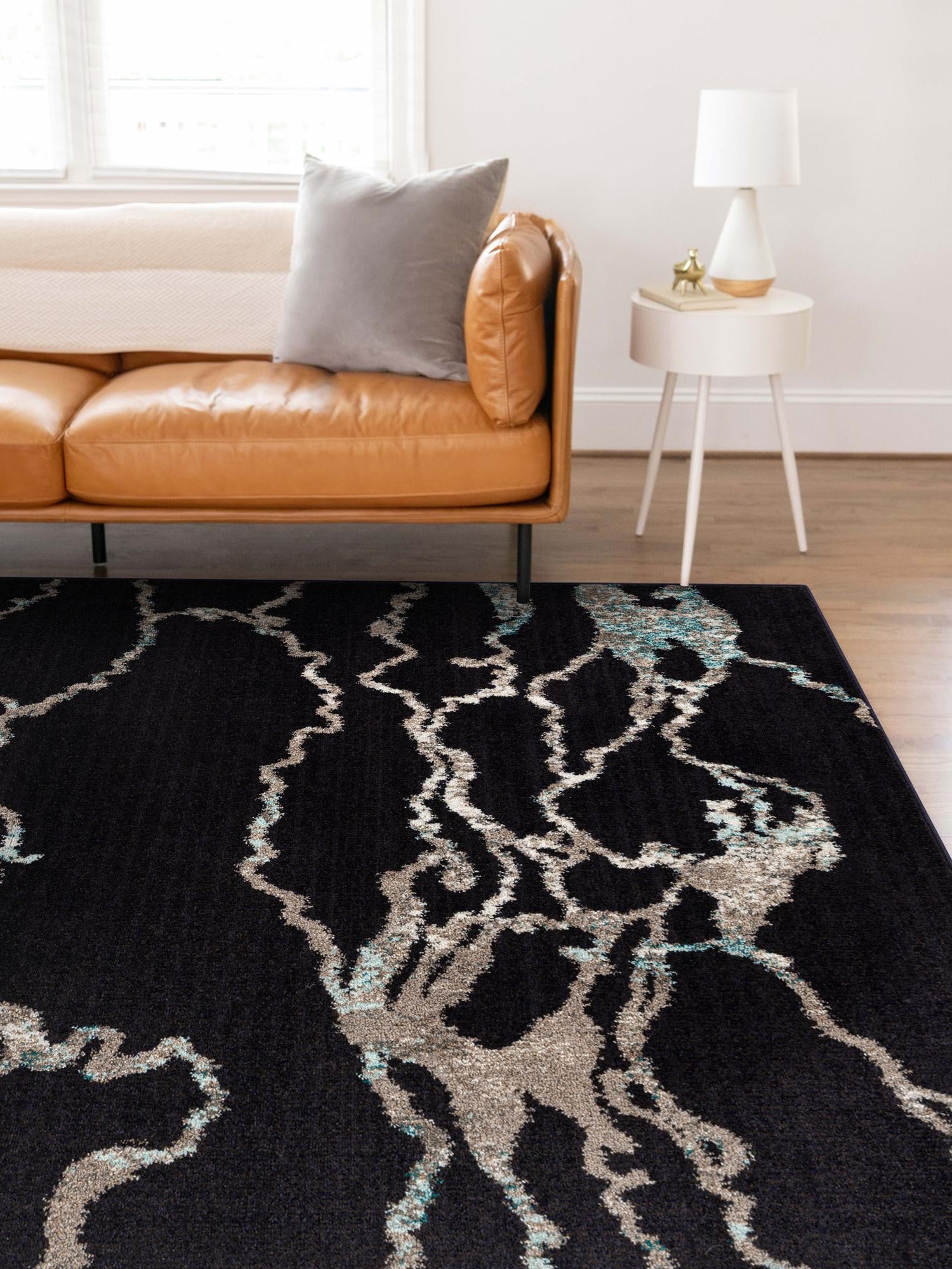 Navy Blue 6' 1 x 9' Penrose Rectangle Area Rug