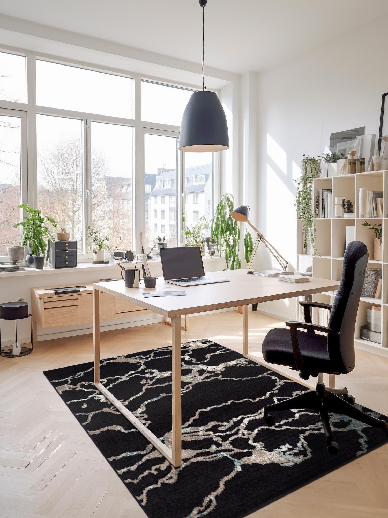 Navy Blue 9' x 12' Penrose Rectangle Area Rug