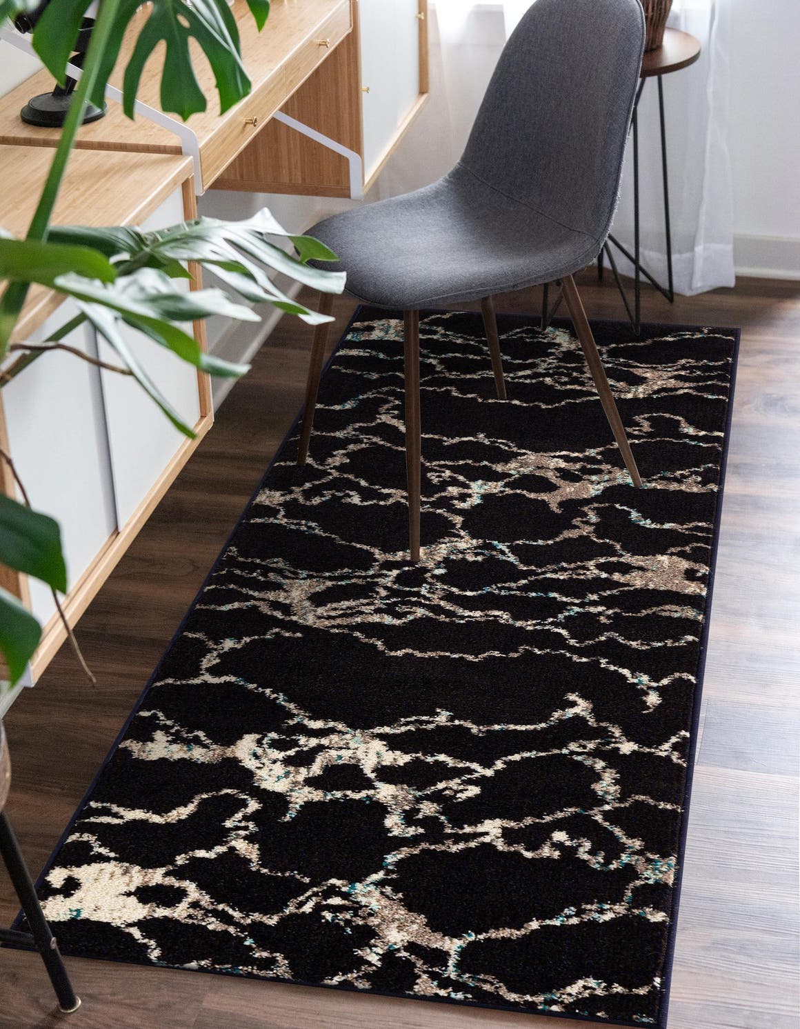 Navy Blue 2' 7 x 10' Penrose Runner Area Rug