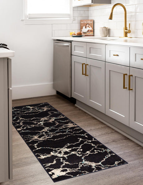 Navy Blue 2' x 6' 1 Penrose Runner Area Rug Classic Durable Stain Resistant Easy Clean Carpet for Traditional Indoor Home Decor for Sale at Rug Engine