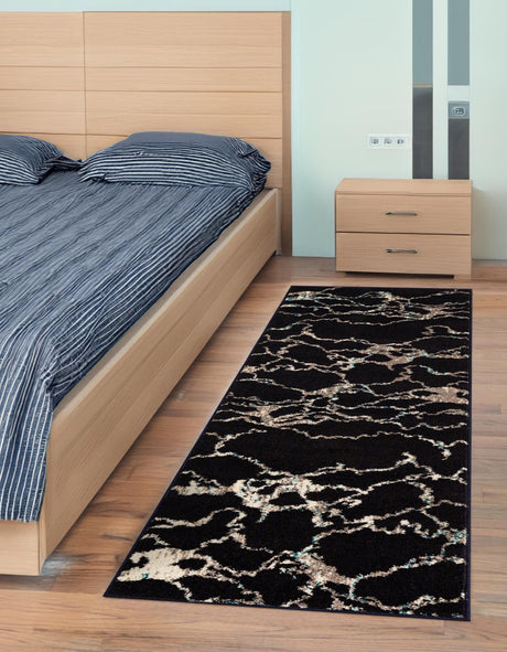 Navy Blue 2' x 8' Penrose Runner Area Rug Classic Durable Stain Resistant Easy Clean Carpet for Traditional Indoor Home Decor for Sale at Rug Engine