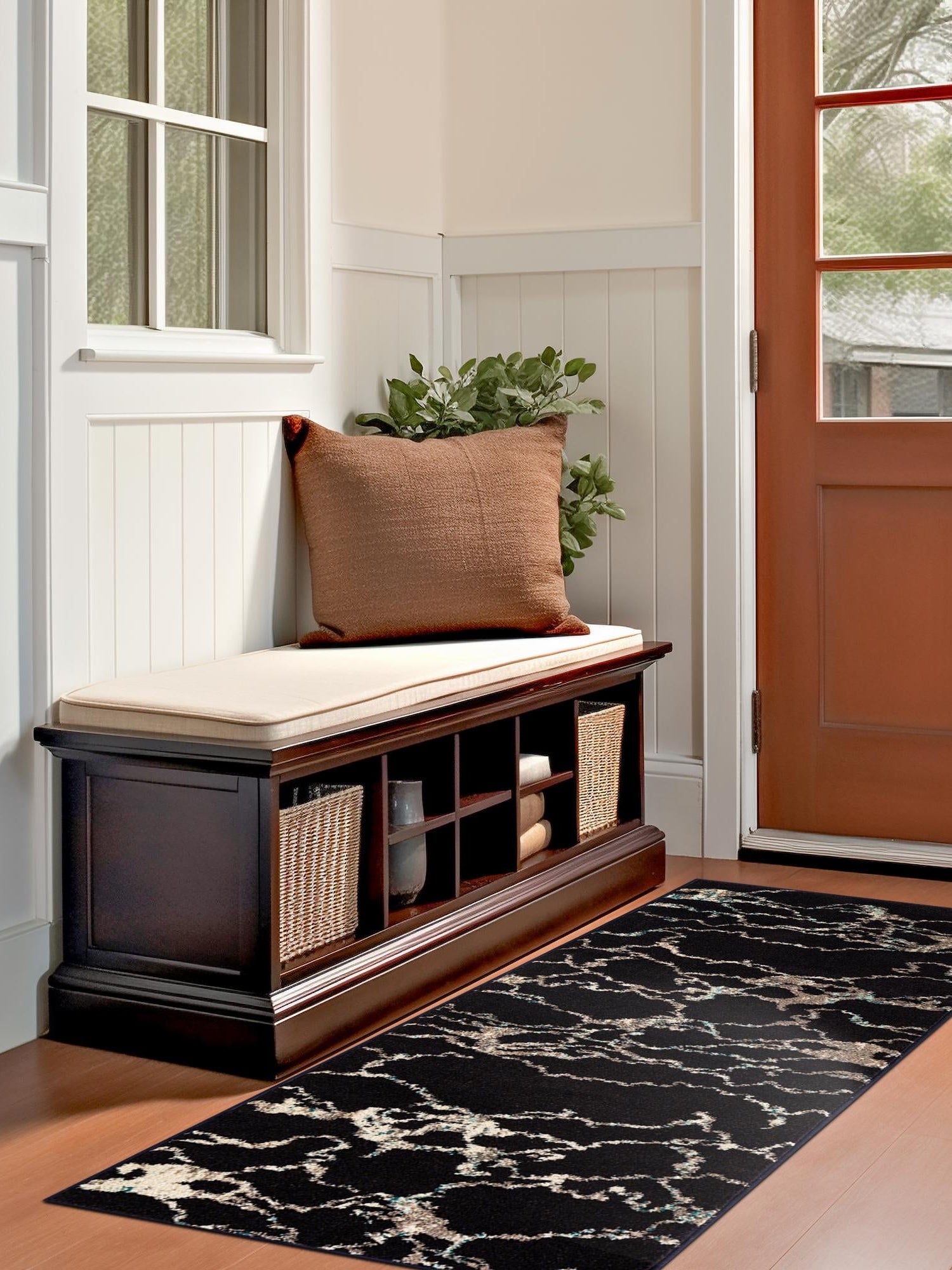 Navy Blue 2' 7 x 10' Penrose Runner Area Rug