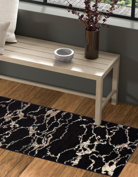 Navy Blue 2' x 8' Penrose Runner Area Rug Classic Durable Stain Resistant Easy Clean Carpet for Traditional Indoor Home Decor for Sale at Rug Engine