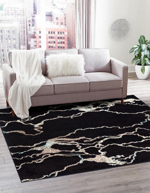 Navy Blue 7' 10 x 7' 10 Penrose Square Area Rug