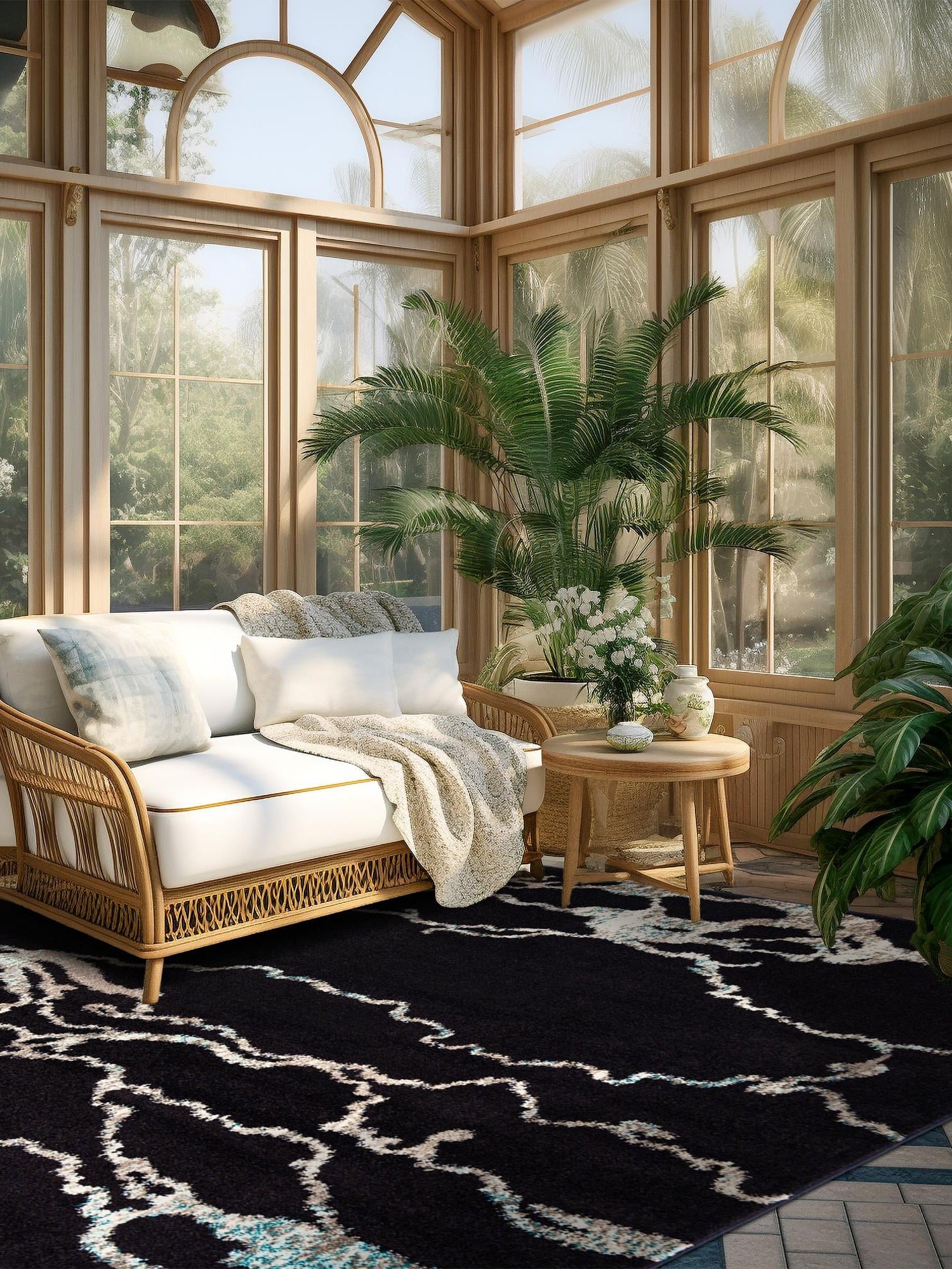 Navy Blue 10' x 10' Penrose Square Area Rug