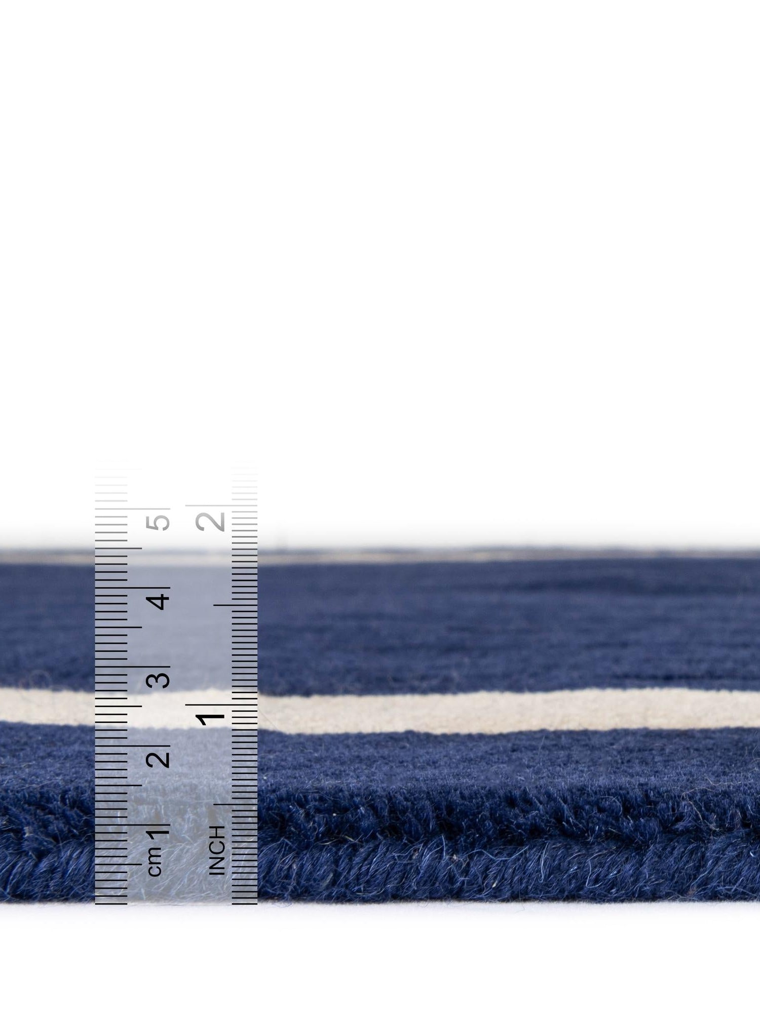 Cobalt Blue 2' 2 x 3' 1 Jill Zarin Border Wool Rectangle Area Rug 80% Wool & 20% Cotton Hand Made Luxury All Natural Carpet for Interior Design for Sale at Rug Engine