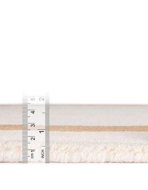 Ivory 7' 10 x 10' Jill Zarin Border Wool Rectangle Area Rug 80% Wool & 20% Cotton Hand Made Luxury All Natural Carpet for Interior Design for Sale at Rug Engine