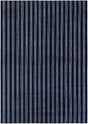 Cobalt Blue 10' x 14' 1 Jill Zarin Striped Wool Rectangle Area Rug 80% Wool & 20% Cotton Hand Made Luxury All Natural Carpet for Interior Design for Sale at Rug Engine