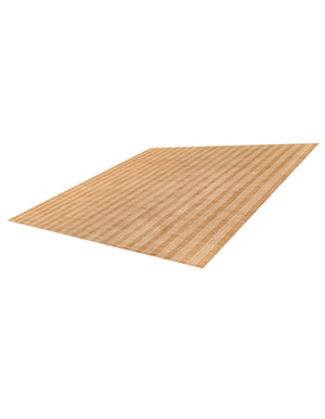 Latte Brown 10' x 10' Jill Zarin Striped Wool Square Area Rug 80% Wool & 20% Cotton Hand Made Luxury All Natural Carpet for Interior Design for Sale at Rug Engine
