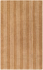 Latte Brown 3' 3 x 5' 3 Jill Zarin Striped Wool Rectangle Area Rug 80% Wool & 20% Cotton Hand Made Luxury All Natural Carpet for Interior Design for Sale at Rug Engine