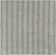 Earl Gray 5' 1 x 5' 1 Jill Zarin Striped Wool Square Area Rug 80% Wool & 20% Cotton Hand Made Luxury All Natural Carpet for Interior Design for Sale at Rug Engine
