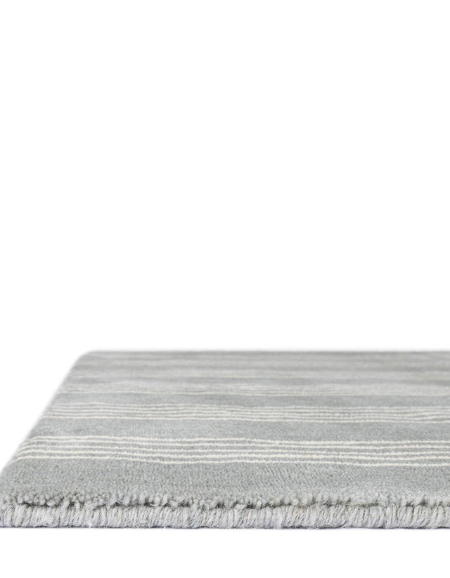 Earl Gray 3' 3 x 5' 3 Jill Zarin Striped Wool Rectangle Area Rug 80% Wool & 20% Cotton Hand Made Luxury All Natural Carpet for Interior Design for Sale at Rug Engine