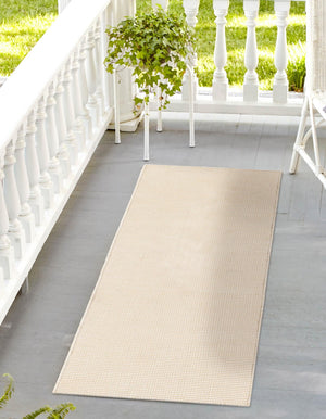 Pebble Stones 2' x 6' 1 Jill Zarin Palm Springs Outdoor Runner Area Rug Weather Resistant for Patio, Deck, Terrace, Balcony, Porch Hand Made 100% PET Polyester Outside Carpet for Sale at Rug Engine