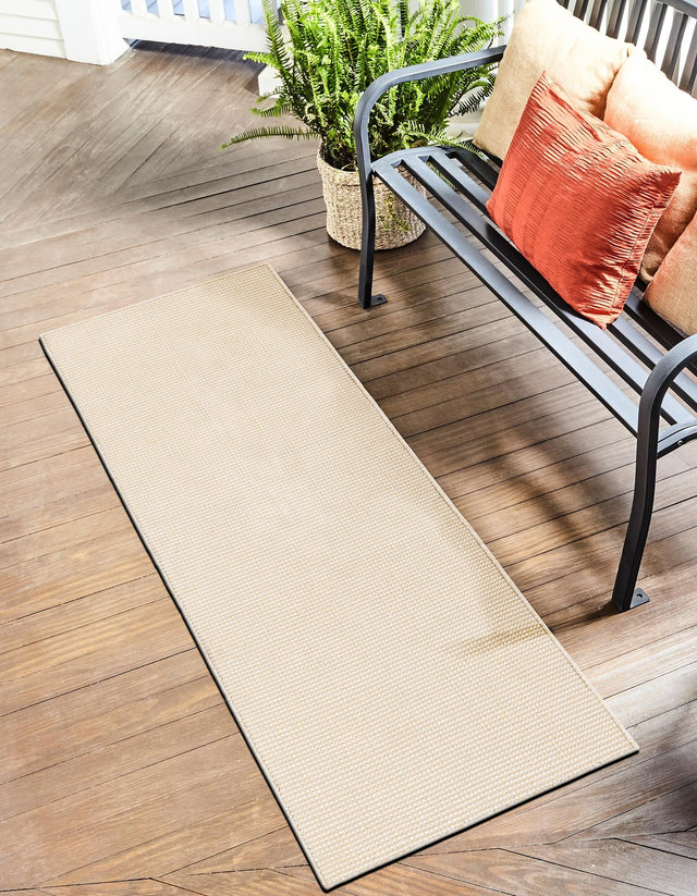 Pebble Stones 2' x 4' 1 Jill Zarin Palm Springs Outdoor Runner Area Rug Weather Resistant for Patio, Deck, Terrace, Balcony, Porch Hand Made 100% PET Polyester Outside Carpet for Sale at Rug Engine